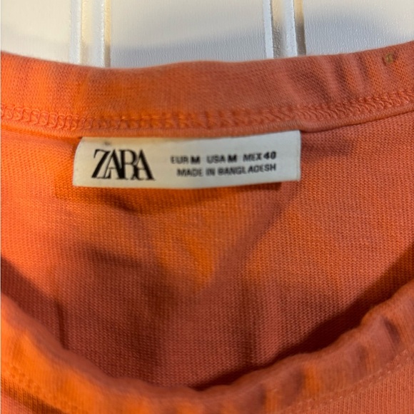 ZARA women’s t shirt bundle minimalist crop round neck size medium - Picture 2 of 6